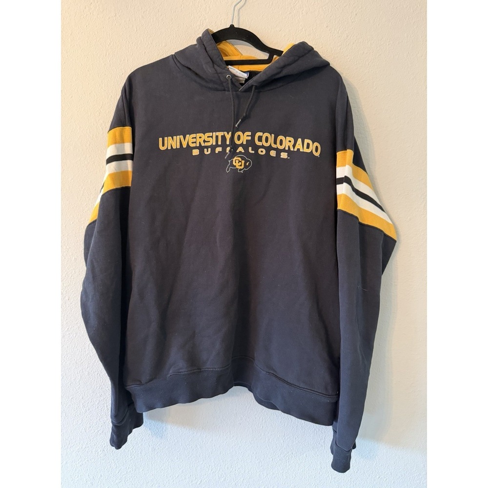 Vintage Champion COLORADO BUFFALOES College Hoodie Sweatshirt Sz XL